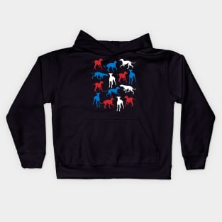 Patriotic Greyhound Dog America Flag 4Th Of July Kids Hoodie